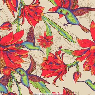 熱帶植物花卉手繪圖案在矢量設(shè)計中的藝術(shù)魅力